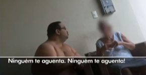 Vídeo mostra homem agredindo sua própria mãe, de 84 anos