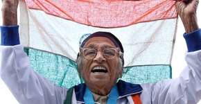 Atleta de 101 anos ganha 17ª medalha em competição para idosos