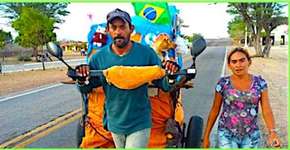 Casal e cachorrinha viajam a pé durante 3 anos de SP até o Ceará