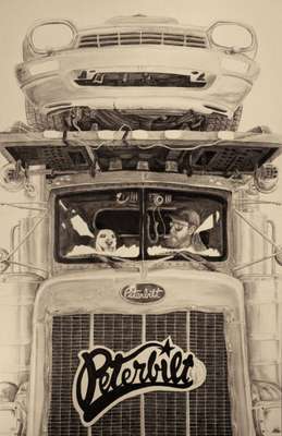 Matéria-prima do desenho é fuligem