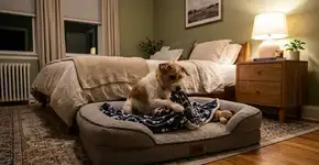 Por que o cachorro fica “cavando” a caminha antes de deitar para dormir