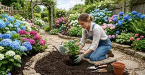 A melhor época para plantar hortênsias para obter o máximo crescimento e flores abundantes durante meses.