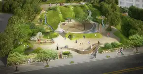 Designer coreano propõe parques com mais riscos às crianças