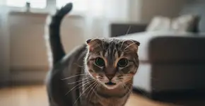 A verdadeira função do pelo eriçado nos gatos