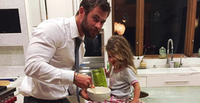 Filha de Hemsworth ter um pênis.  E pai dá seu melhor conselho