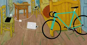 Pinturas clássicas são atualizadas com gadgets do século 21