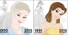 Ilustrações mostram as princesas da Disney nos dias de hoje