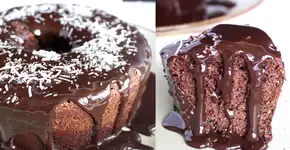 Bolo de chocolate sem farinha de trigo e muito fofinho