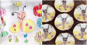 Mãe usa desenhos de filhos para criar pães incríveis