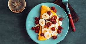 Omelete de banana mais que perfeito