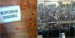 GCM agride professores municipais em protesto na Câmara de SP