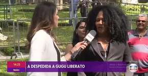 Durante enterro de Gugu, mulher chama Fernanda Gentil de Sônia ao vivo