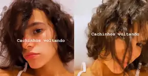 Bruna Marquezine abandona liso e mostra sua transição capilar
