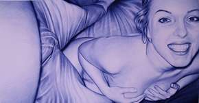 Artista espanhol recria fotos sensuais utilizando apenas caneta esferográfica