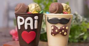 Receita de copinho de chocolate decorado para o Dia dos Pais