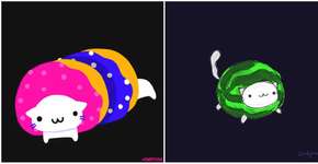 13 GIFs incrivelmente fofos de gatos e comida