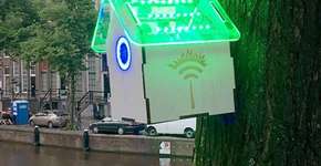 Na Holanda, casa na árvore dá internet para quem poluir menos