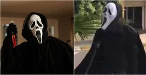 Homem se fantasia de ‘Pânico’ e espanta idosos das ruas na quarentena