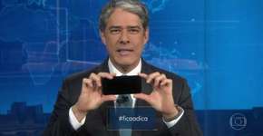 William Bonner surpreende ao fazer um tutorial em pleno ‘JN’