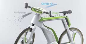 Designers criam projeto de bicicleta que purifica o ar em processo semelhante à fotossíntese