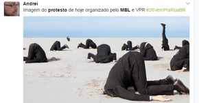 Fracasso das manifestações do MBL vira piada nas redes sociais
