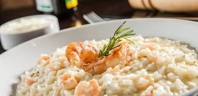Risoto de camarão: cremosidade e muito sabor