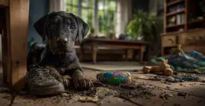 Descubra por que seu cão está cavando e destruindo tudo em casa