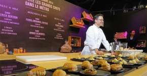 Chefs renomados cozinham em evento no metrô de Paris