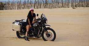 Publicitária viaja o Brasil de moto em busca de projetos sociais