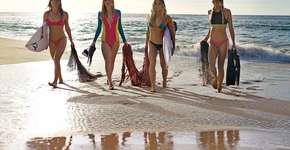 Coleção de biquínis é feita com redes de pesca recicladas