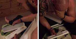 Marido é surpreendido com anúncio criativo de gravidez