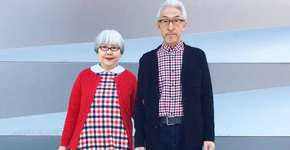 Casal fofinho do Japão combina roupas todos os dias há 37 anos