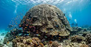 Ela tem mais de 30 metros de altura, quase 200 pés de largura na base e pode ser mais antiga que muitos monumentos famosos; agora a NOAA acredita que esse coral Maug pode conter pistas para o futuro dos recifes