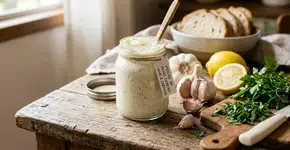 Como fazer molho de alho caseiro: uma receita cremosa, leve e deliciosa sem maionese