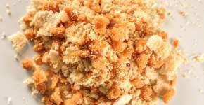 Farofa de proteína de soja é uma delícia e você precisa provar