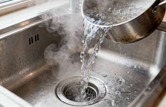 Tertiary news: Por que você não deve despejar água fervente na pia?