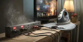 Seu ferro e sua TV juntos na tomada podem incendiar sua casa hoje