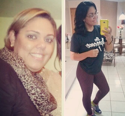 A ex-obesa mudou radicalmente de vida