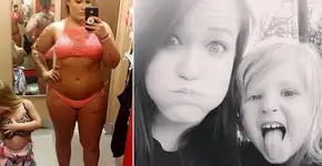 Provando biquíni, mãe reflete sobre exemplo e autoestima de filha