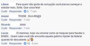 Jovem flagrada com ponto no ouvido durante Enem é alvo de ataques