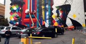 Eduardo Kobra cria mural em homenagem a Bob Dylan nos EUA