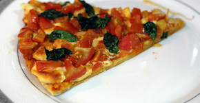 Faça massa de pizza com couve-flor