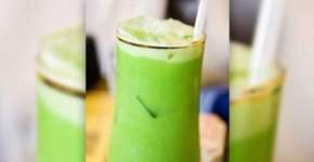 Suco verde com água de coco: mistura nutritiva e refrescante