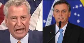 Bolsonaro leva coice de prefeito de Nova York por não tomar vacina