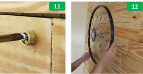 Transforme uma roda de bicicleta em um relógio de parede