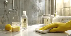 Limpe o box do banheiro e deixe ele transparente e sem manchas com esse truque