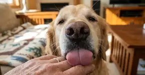 O que significa quando seu cão lambe seu rosto, mãos ou pés
