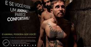 Série fotográfica troca animais por pessoas na fila de matadouro