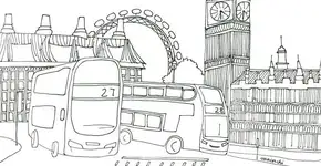 Destinos para colorir