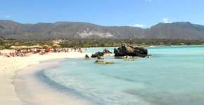 Elafonisi, uma das praias paradisíacas da ilha de Creta